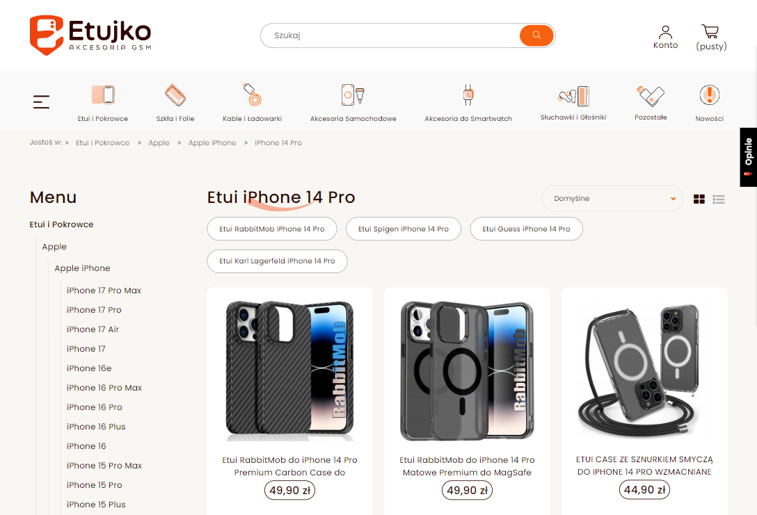 Jakie etui iPhone 14 Pro użytkownicy wybierają w 2026 roku najczęściej?