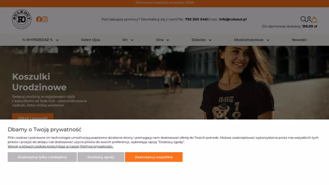 Koszulki z nadrukiem | Sklep internetowy Rule Out