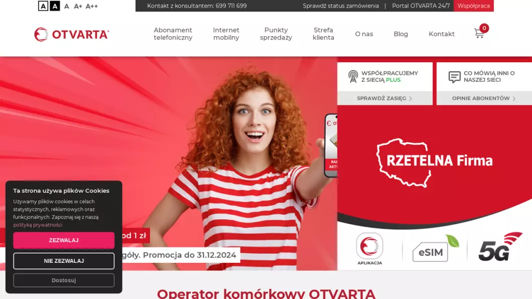 Operator komórkowy OTVARTA